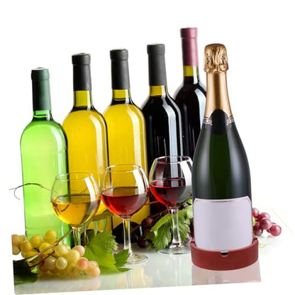 BESTYASH Non Slip Silicone Mat for Wine Bottles Reusable Glass Bottle Holder Slip Coaster for Beer Elegant Design for Home Bar and Party Food Grade Silicone Inner