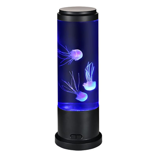 Jellyfish Lamp, 11 Inch Jellyfish Aquarium with Color Changing Light, Noiseless Pump, USB Powered Mood Light for Home Decor Kids Men Women - size: 11"