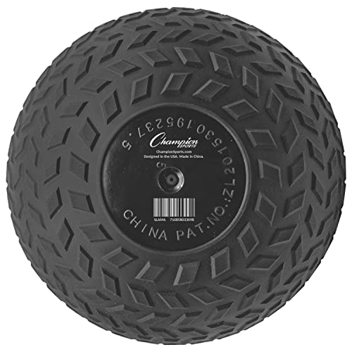 Champion Sports Rhino Fitness Slam Ball – Sand-Filled, Bounce-Resistant Ball for Strength & Conditioning, 6–50 lb - style: 6 Pound