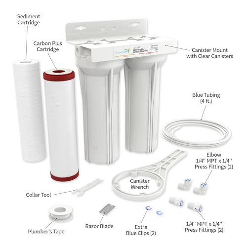Aquatic Life Sediment Carbon Plus Water Filtration System, Particulate Chloramine Chlorine Reduction System