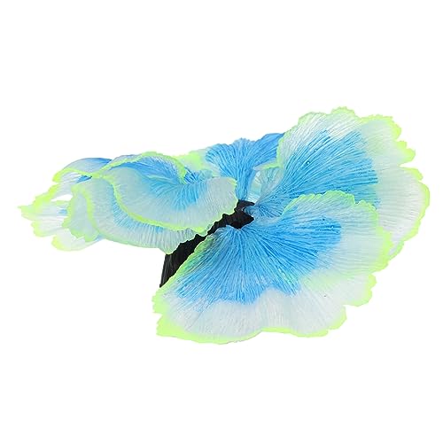 ERINGOGO Blue Silicone Artificial Aquarium Plants Decorative Water Grass Model for Fish Tank Safe Non Toxic Aquatic Plant Ornament Easy Care Fish Tank Decoration for Aquarium and
