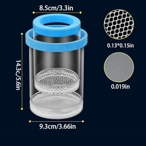 Fish Breeding Box, Floating Aquarium Hatchery Cage with EVA Buoyancy Ring, Adjustable Height Isolation Container for Guppy Fry Small Fish - color: Green, size: 5.6*3.6in