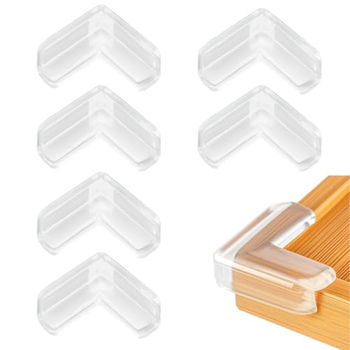 6 Pcs Clear Corner Protector, 40 * 15 * 40mm Table Edge Guards for Proofing - Safety Bumpers for Furniture Corners & Sharp Edges - size: 6pcs