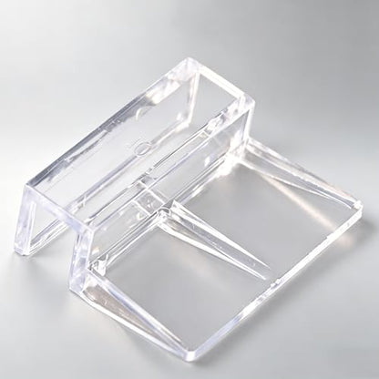 20PCS Transparent Acrylic Fish Tank Cover Clips 5mm Rimless Aquarium Glass Lid Fasteners Universal Accessories for Planted Tank Bracket