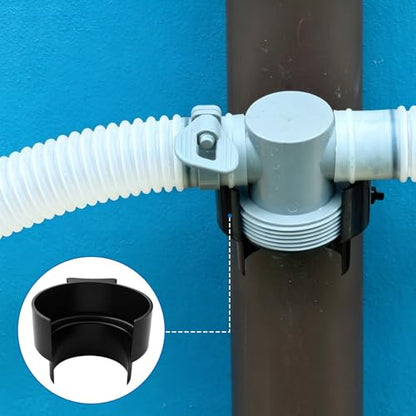 Swimming Pools Plunger Valve Bracket, Pool Hose Holder, Pool Valve Support, Pool Accessories for Above Ground Pools, Compatible with Intex Pool(with Zip Ties)