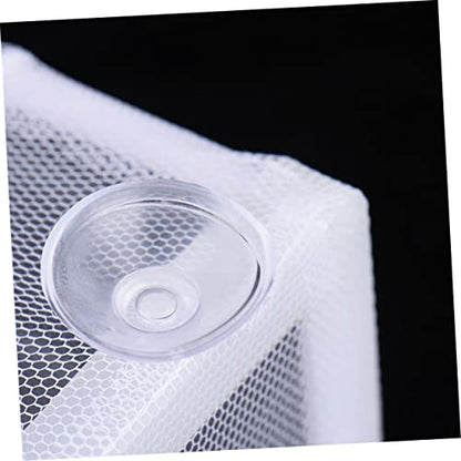 FOMIYES 3pcs Aquarium Fish Tank Breeding Box Fish Net for Isolation Net Box with Suction Cups