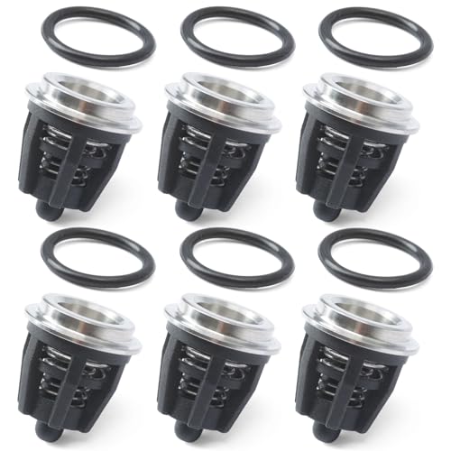 6PCS 70-0009 Pressure Washer Pump Check Valve Kit Replacement for Mi-T-M for InterPump 47 49 50 51 Series 758-543 36.7032.01 Kit01 K01, Replace 700009