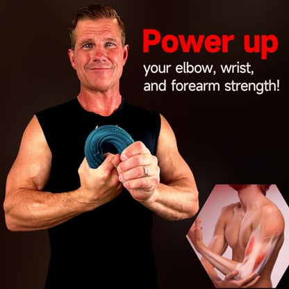 FitBeast Flex Therapy Bar, Tennis Elbow Therapy Bar - Ideal for Relieve Tendonitis Pain & Improve Grip Strength, Fitness Resistance Bar for Golfers Elbow & Tendinitis, Twist Bar for Physical Therapy - color: 1 Piece - Green - Light