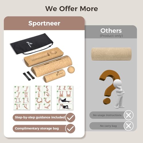 Sportneer Cork Balance Board, Foot and Ankle Strengthener Kit