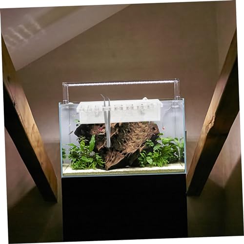 Happyyami Fish Tank Tool Holder Aquascaping Organizer for Water Plant Maintenance Wall-Mounted Storage Rack for Scissors Tweezers and Clips Convenient and Reusable