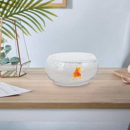 Hydroponic Plant Pot Clear Daffodil Bowl for Desktop Decor Durable Fish Tank for Flowers Plants Portable Tiny Aquarium Present for Home Parties
