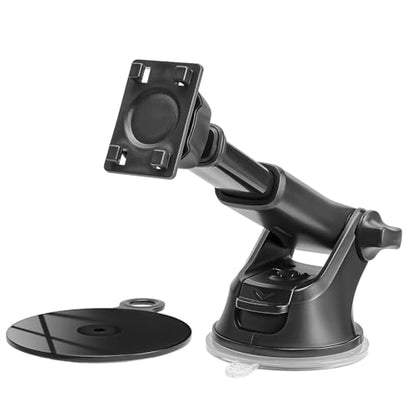 Replacement Suction Cup Car Mount for CarPlay Screen with Quick Extension Arm, Compatible with 7-11 Inch Portable Car Play Screens, Adjustable Dashboard Windshield in-Car Monitor Bracket Holder