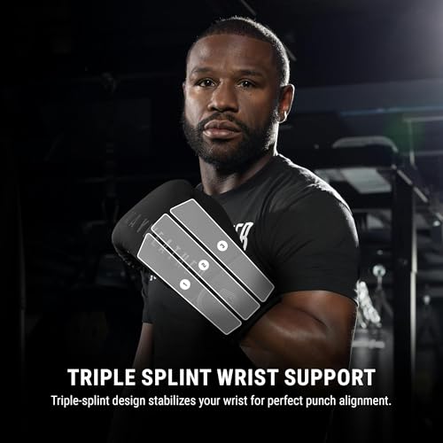 Hayabusa Mayweather Champ Boxing Gloves for Men and Women - color: Black, size: 16oz