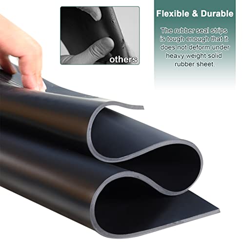 1/8" (.125") Neoprene Rubber Sheet Non-Slip Insulation Pads Black Rubber Padding Rubber Strip Roll, DIY Gaskets for Sealing,Protection, Abrasion, Supports (12" Wide X 60" Long） - size: 12" Wide X 60" Long