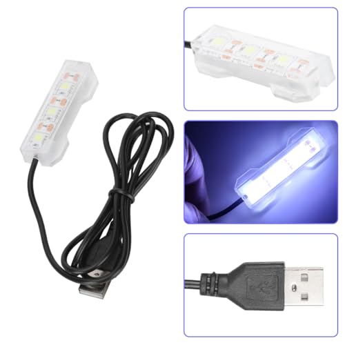 Small Aquarium Light, USB Fish Tank Light Water Plant Light Bar Desktop Mini Decoration LED Lamp for Office Desk Planted Freshwater Saltwater Betta Micro Landscape Daily Lighting Cold White