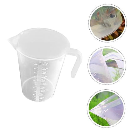 Cabilock 2pcs Thickened Measuring Cup for Aquariums Accurate Water Change Tool Scale for Fish Feeding and Liquid Measurement Capacity Easy to Read and Non-breakable Design