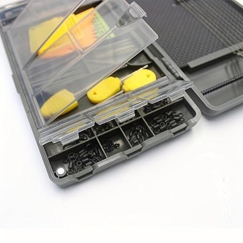 Yiju Rig Box Carp Fishing Tackle Box Fishing Rig Storage Fishing Lure Hook Tackle Storage Container Baitcasting Fly Fishing Box