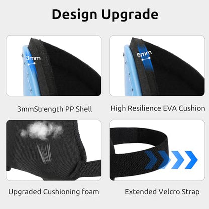 Shin Guards Soccer Youth Kids, Shin Guard Boys Girls Teenagers 2-18 Yrs Old | Soccer Shin Guards with Ankle Sleeves Protection - Football Shin Pads Equipment with Adjustable Strap - color: Blue, size: X-Small