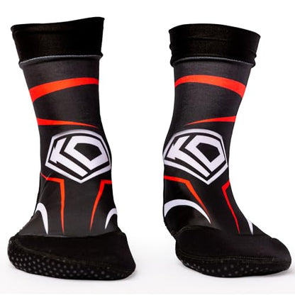 KO Sports Gear Grip Socks for Wrestling, BJJ & MMA, Closed-Toe Non-Slip Socks with Rubber Sole for Mats, Yoga, Home, Hospital - size: 12