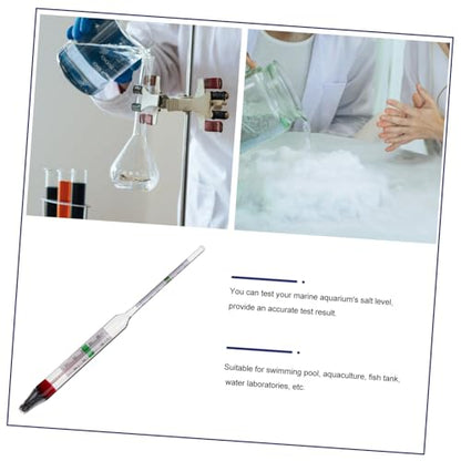 Alipis Accurate Salt Water Gravimeter Aquarium Meter Kit with Hydrometer for Freshwater Saltwater Monitoring