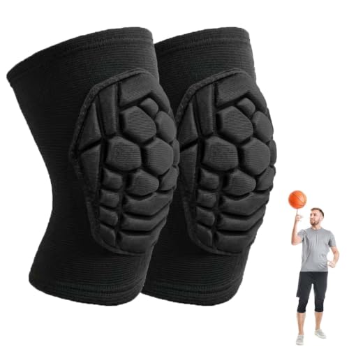 Wrestling Knee Pads for Men Women, Flexible Lightweight Foam Pad, Black M | Padded Kneepads for Volleyball, Soccer, Dance, Yoga, Mountain Bike, Workout, Gardening, For Sports & Work, Soft & Low Profile - size: Medium