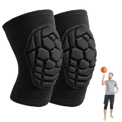 Wrestling Knee Pads for Men Women, Flexible Lightweight Foam Pad, Black M | Padded Kneepads for Volleyball, Soccer, Dance, Yoga, Mountain Bike, Workout, Gardening, For Sports & Work, Soft & Low Profile - size: Medium