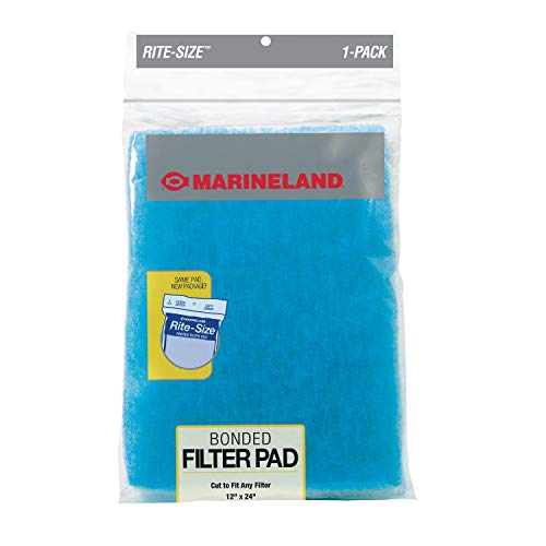 Marineland Bonded Filter Pad, Cut To Fit Any aquarium Filter, Whites & Tans, 312 sq. in. - size: 312 sq. in.