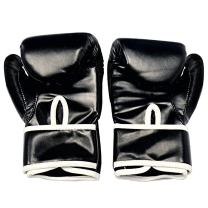 CKE Boxing Gloves for Kids Ages 5-12, Beginner Punch Bag Training Gloves - color: Black-02
