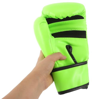 SUPVOX 1 Pair Sports Boxing Gloves Full Punching Blocking Boxing Gloves for Kids Karate Taekwondo Sparring Training Orange - color: Light Green