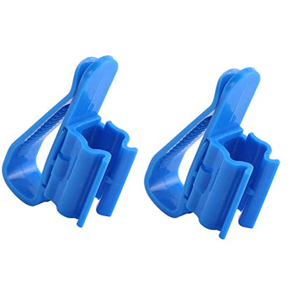 2Pcs Multifunction Plastic Adjustable Fish Tank Mounting Clip Water Pipe Tube Clamp Hose Holder High Hardness Durable for Aquarium Tank Cleaning Water Changing