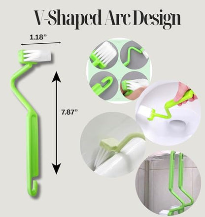 Cleaning Supplies - 15Pcs Cleaning Tools - 5 Scrub Sponges, 9 Crevice Cleaning Brush, 1 Non Scratch Wire Dishcloth. Smart Kitchen Tools, Bathroom & Kitchen. Home Must Haves.