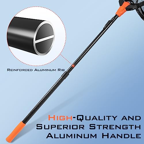 KastKing Pontus Fishing Net, Foldable & Lightweight Landing Net with Built in Length Scale, Strength Aluminum Handle, Fishing Gear and Gift for Men - style: Net Combo- Hoop Size: 23"(extendable)