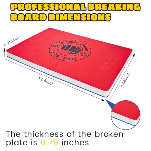 Taekwondo Training Set: Rebreakable Breaking Board & Kick Target Pad - color: red