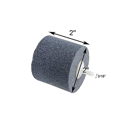 AQUANEAT Aquarium Air Stones 2x2 inch 2 Pack, Aerator Bubble Diffuser, Air Pump Accessories for Hydroponic, Pond, Aquarium Fish Tank