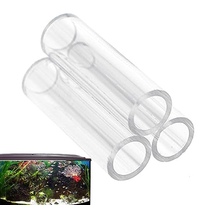 Shrimp Shelter Tube, Transparent Acrylic Tube Aquarium Shrimp Cave Breeding Fish Shrimp Feeder Breeding Tube Aquarium Fish Tank Pipe Shelter Tube Fish Tank Shelter Decorations Hideaway Pipes - color: 3 tubes