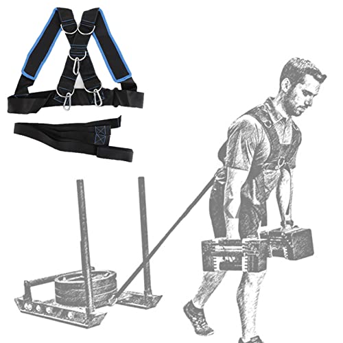 VBESTLIFE Adjustable Training Pull Belt, Speed Strength Training Sled Shoulder Harness Band Belt Sports Equipment