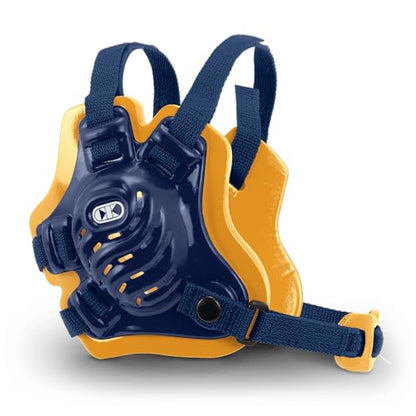 Cliff Keen Tornado Wrestling Headgear - color: Navy Blue / Light Gold / Navy Blue