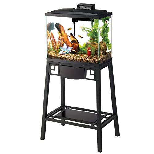 Aqueon Metal 20 Gallon Long/29 Gallon High Fish Tank Aquarium Stand, 30" L x 12" W x 28.25" H - size: 30" x 12" top shelf