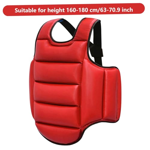Boxing Gear|Boxing Body Protector, Reversible Chest Protector, Adjustable Taekwondo Sparring Gear, Sponge Training Equipment Red & Blue