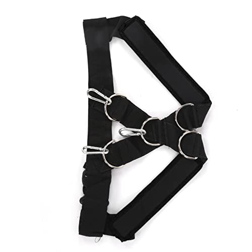 Weight Bearing Shoulder Strap Pulling Sled Harness Vest for Speed Agility Training - color: Black