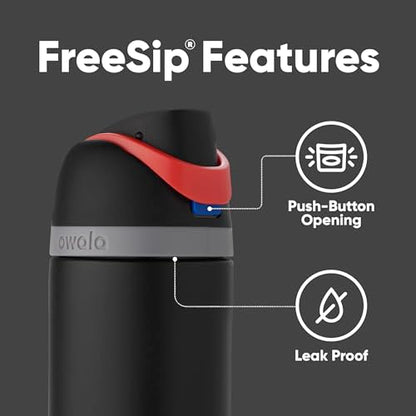 Owala Star Wars FreeSip Stainless Steel Water Bottle 24 oz Darth Vader - color: Darth Vader, size: 24 Ounces