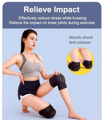 SUJAYU 2 Pack Turtle Volleyball Knee Pads for Women Men Wrestling Knee Pads Wrestling Gear, Crash Pad Snowboarding Gear Knee Protector Soft Knee Pad for Work (X-Large) - size: X-Large