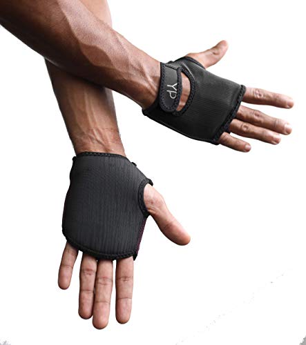 Elite Padded Anti Slip Grip Gloves for Women and Men for Yoga, Power Yoga, Pilates, Cycling, Crossfit, Outdoor Exercise, Weight Training and for Sweaty Hands - color: Classic Black, size: Size 3