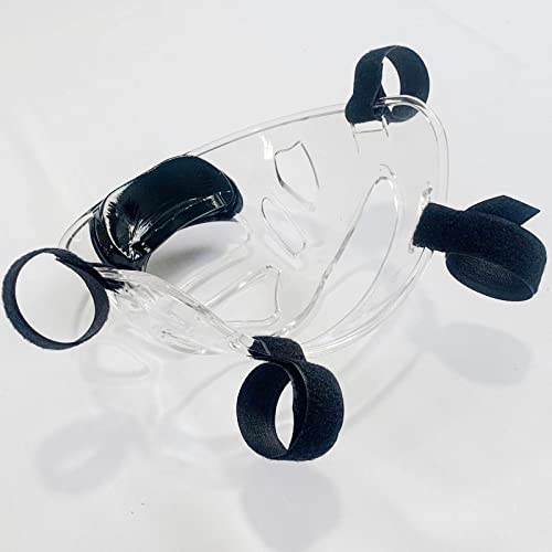 Clear Taekwondo Mask for Adult Martial Arts Headgear with Detachable Face Shield - Thick Padded Protection for Karate, Boxing, Sparring, Muay Thai, Kickboxing Training - color: Adult