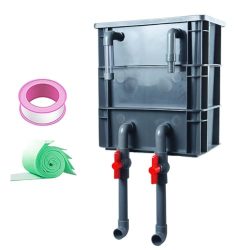 Aquarium Filter Box - Efficient Waste Management, 1500L/M Flow Rate Cleaning Unit, Saltwater Maintenance Devices, Hard PP Tank Filtration | Aquatic Habitats for Keepers & Owners - color: B