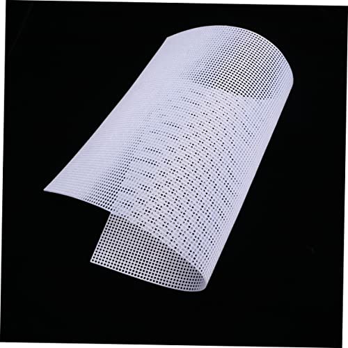 Happyyami 5pcs Plastic Mesh Grid for Fish Tank Use Handmade Mesh Flexible Design for Aquarium Divider and Craft Projects White - color: White