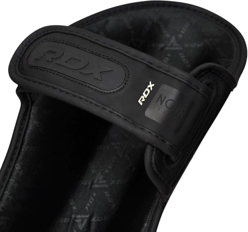 RDX Muay Thai Shin Guards for Men and Women Non-Slip Fit, Full-Contact Protection Adult Shin Pads, MMA, Kickboxing, Sparring, Taekwondo, Shin Protectors Muay Thai, Martial Arts - size: Medium