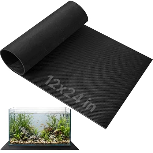 Aquarium Leveling Mat 12" X 24" X 0.2" EVA Aquarium Foam Leveling Mat, Non-Slip Shockproof Fish Tank Mat for Under Tank for Glass Fish/Turtle Tank Protection