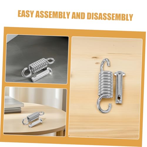 Hanging Chair Swing Hook Set with Pin, 2 Sets Spring Steel Hardware