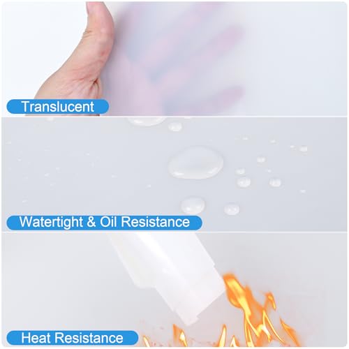 Translucent Silicone Rubber Sheet (Translucent, 12" W x 12" L x 1/8" Thick)